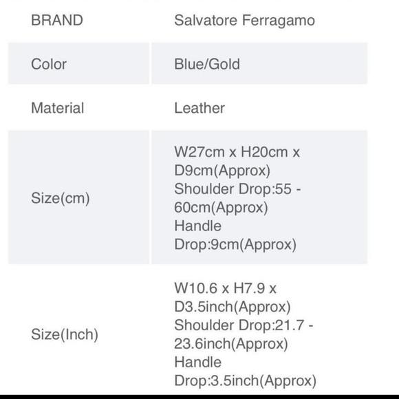 Salvatore Ferragamo Dark Blue Shoulder Bag - Picture 8 of 9